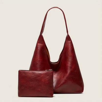Leather Messenger Bag + Leather Wallet - Manz