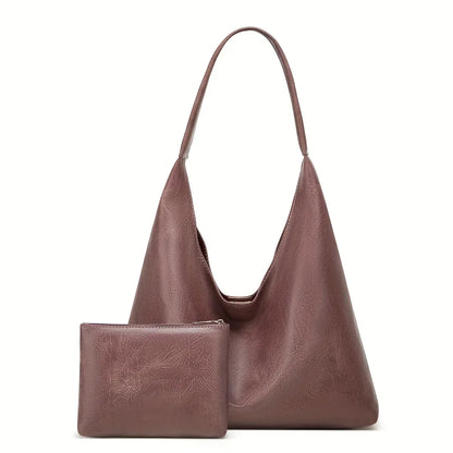 Leather Messenger Bag + Leather Wallet - Manz