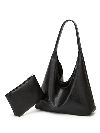 Leather Messenger Bag + Leather Wallet - Manz